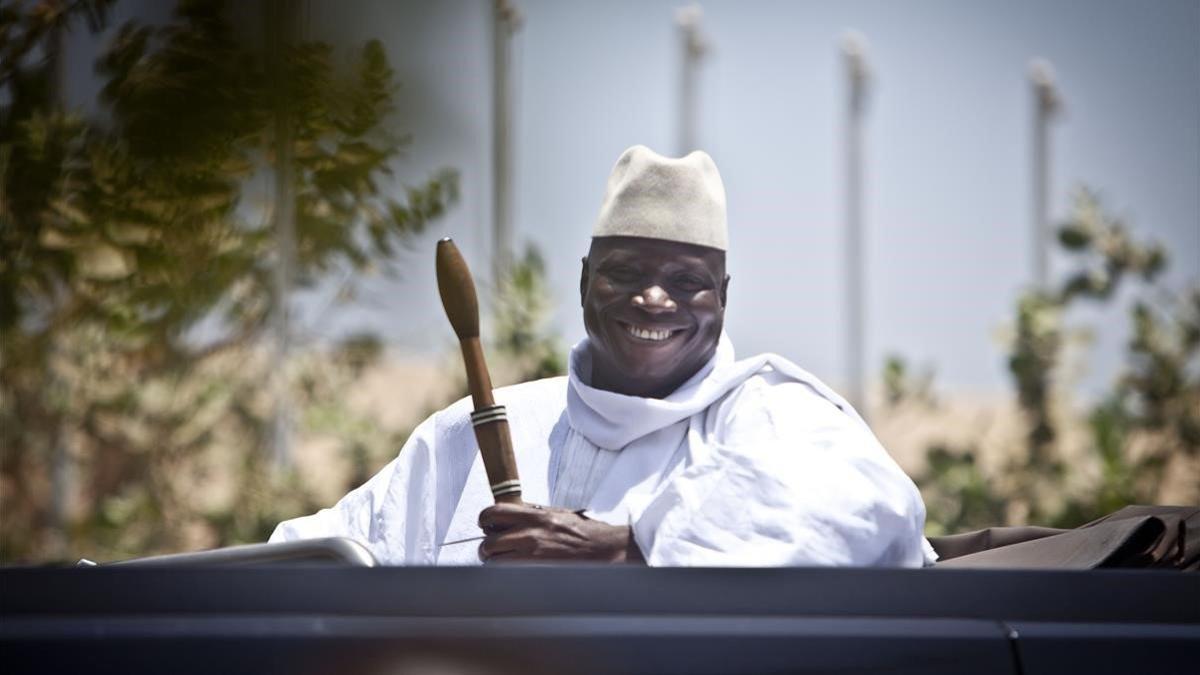 Imagen del dictador depuesto de Gambia Yahya Jammeh.