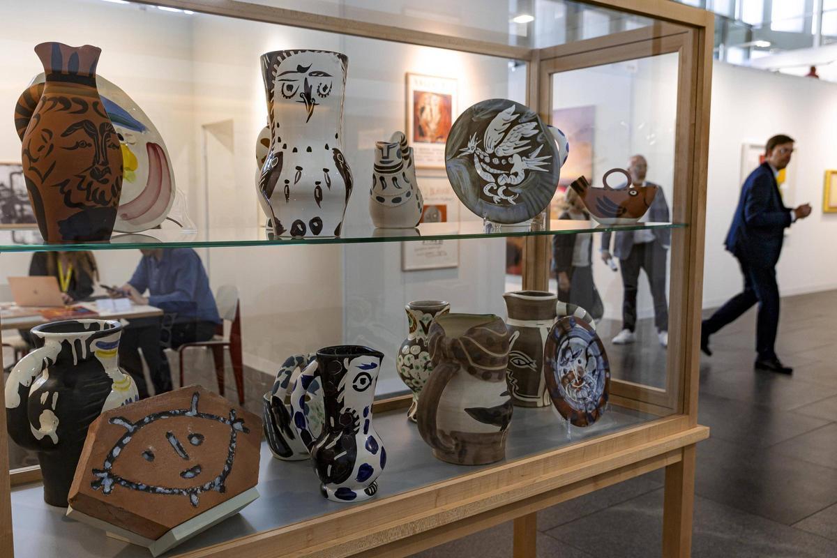 Keramik von Picasso bei der Berliner Galerie Bastian.
