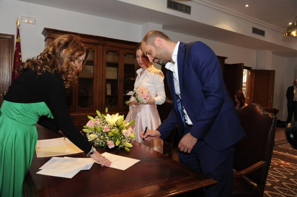 Primera boda en el Colegio Notarial de Murcia