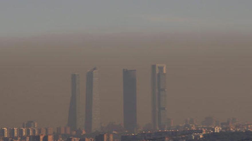 Imagen del cielo sobre Madrid.