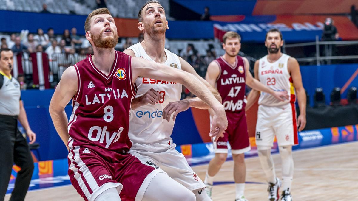 Espana se enfrenta a Letonia, otro de los favoritos para conseguir el pase al Eurobasket 2025 en una &quot;revancha&quot; del encuentro disputado el pasado verano en Yakarta, en la segunda fase de la Copa del Mundo en el que cayeron derrotados.