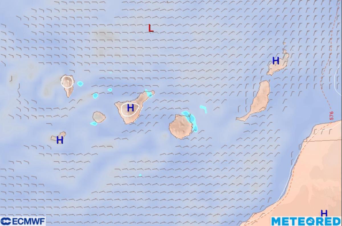 Previsión del tiempo en Canarias para el miércoles 22 de octubre de 2025, según Meteored