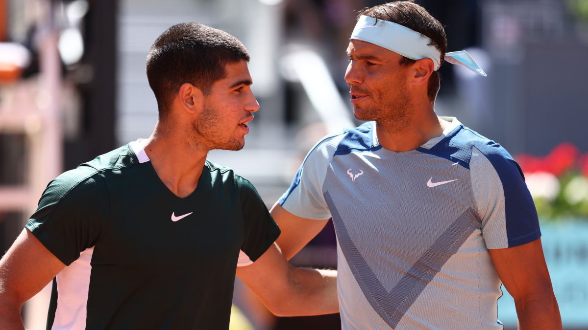 Carlos Alcaraz y Rafa Nadal