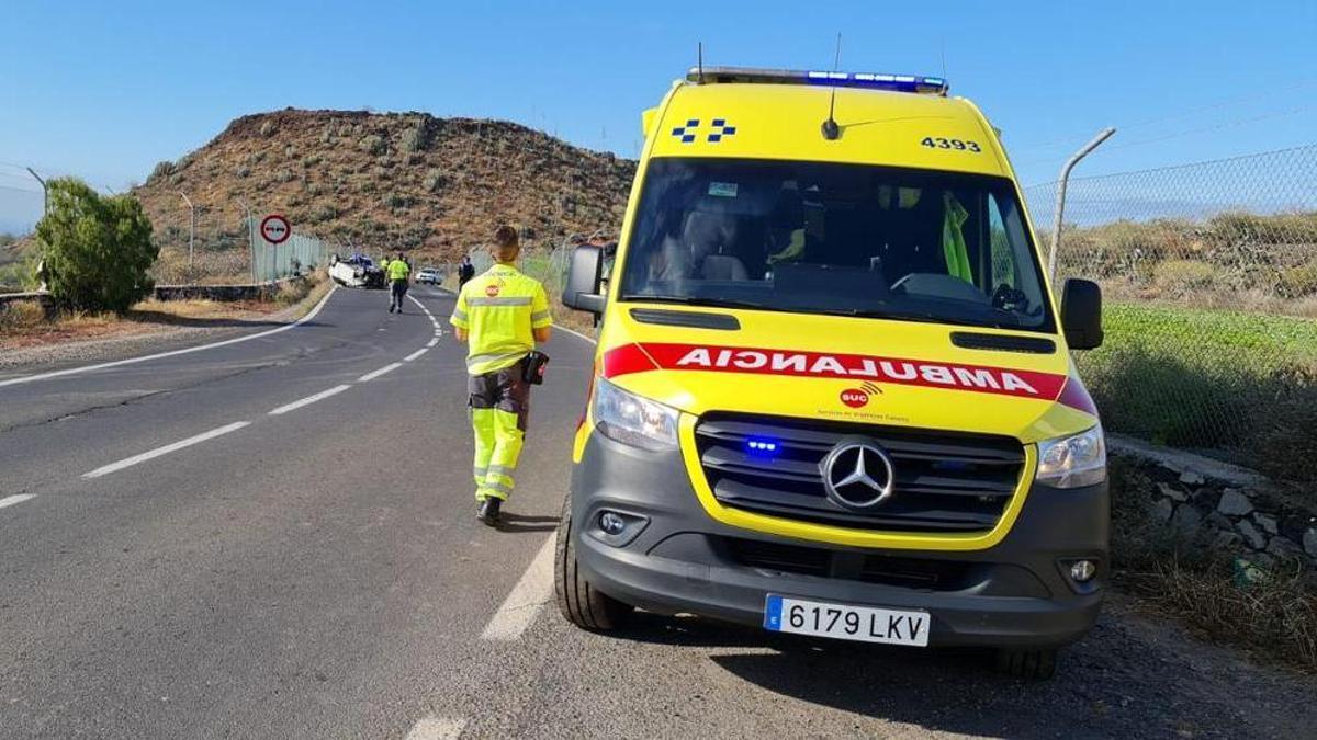 Una ambulancia del Servicio de Urgencias Canario.