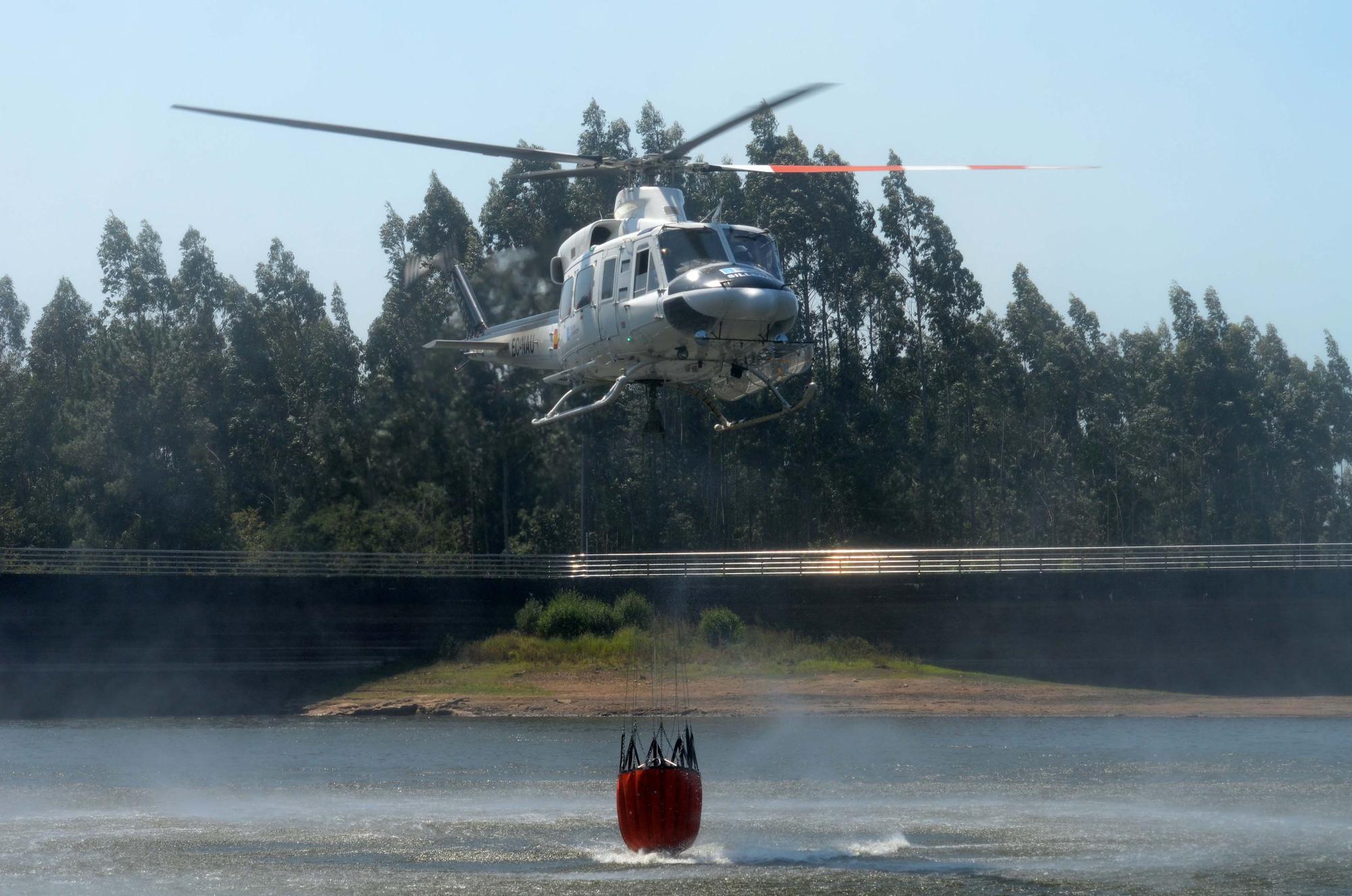 Incendios en Galicia: Vilagarcía y su comarca luchan contra el fuego