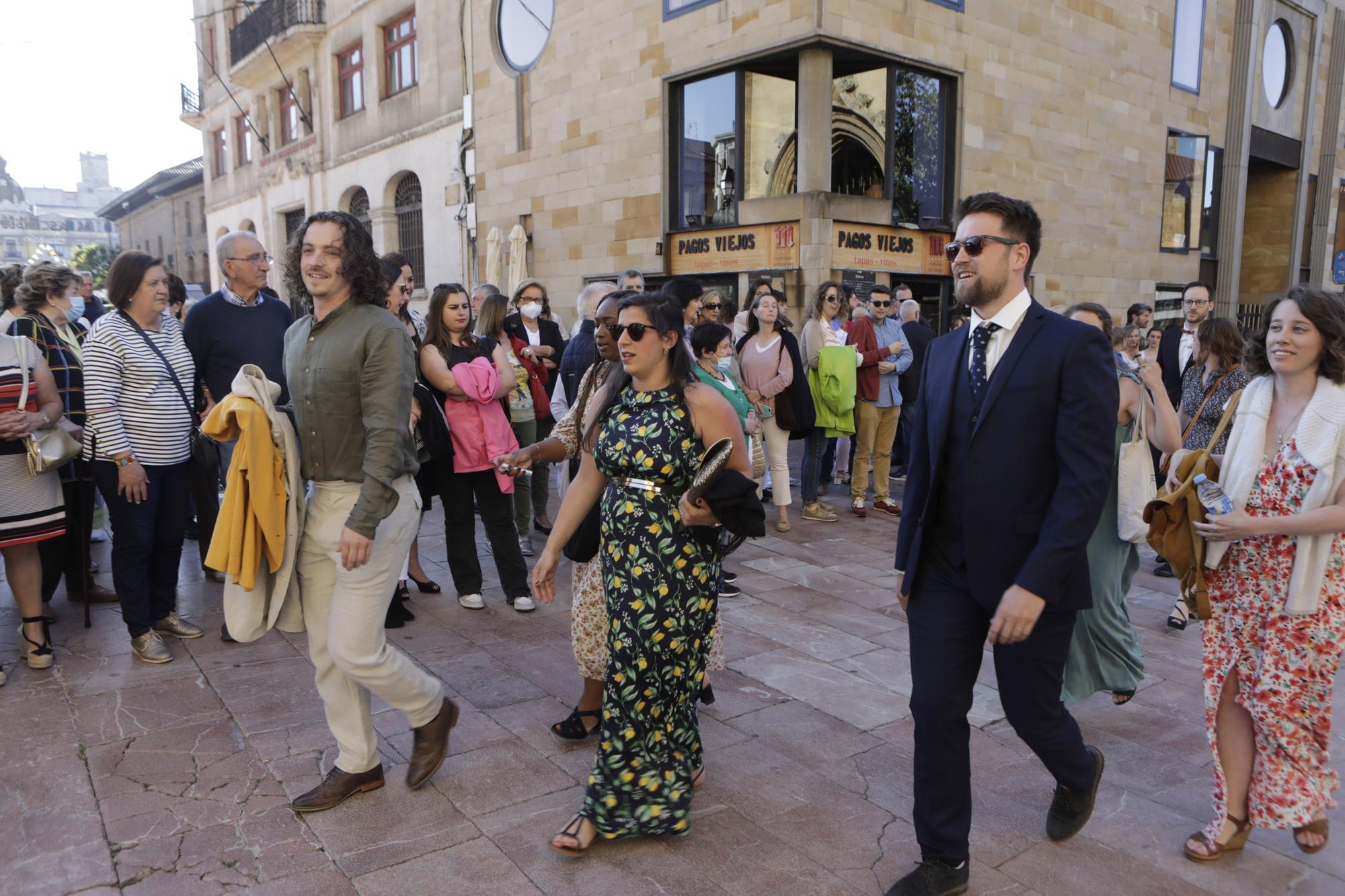 EN IMÁGENES: Oviedo acoge la boda de Paula Canga, hija de Diego Canga, consejero en la Comisión Europea