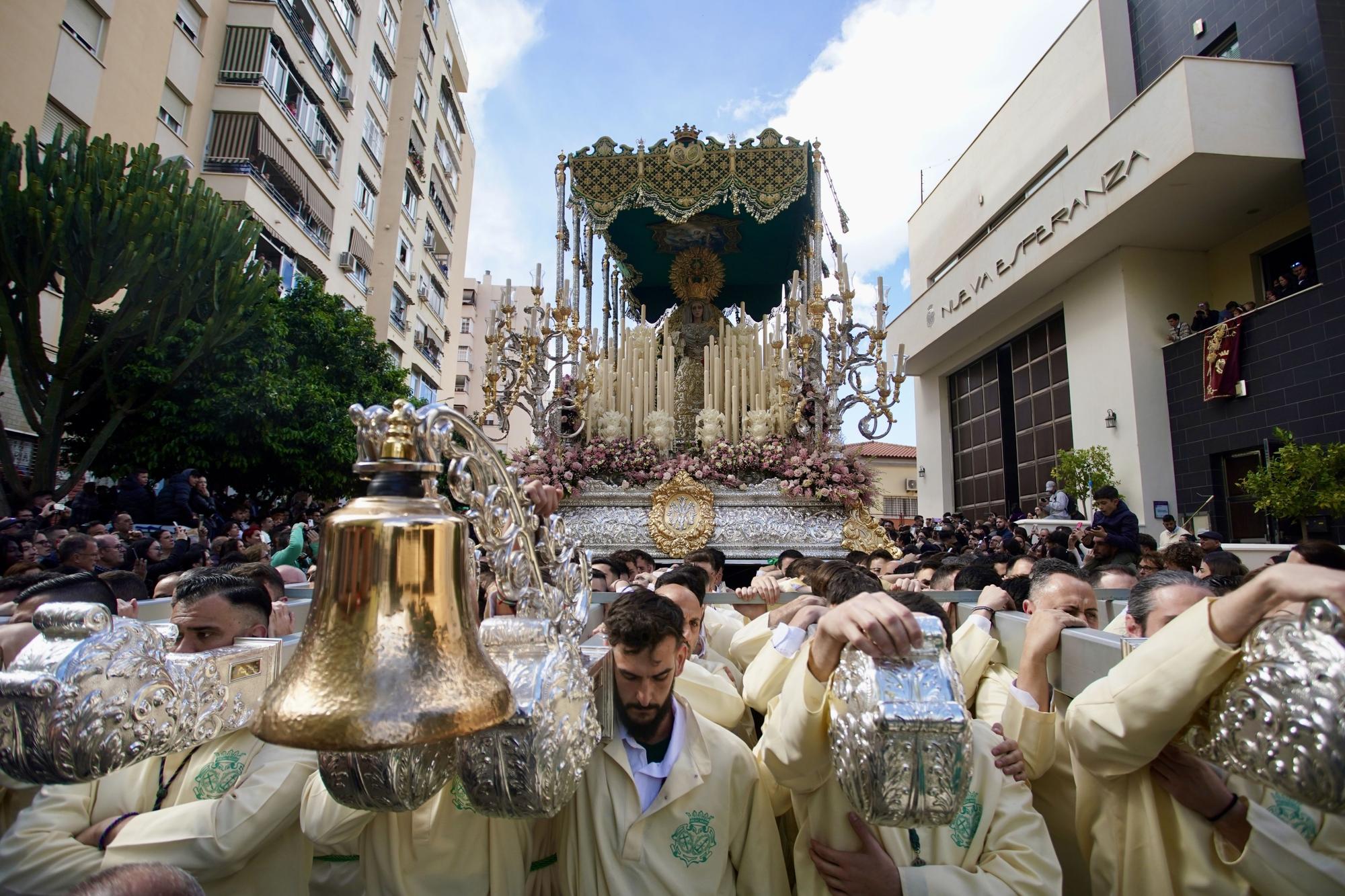 Salida procesional de la Cofradía de Nueva Esperanza, en el Martes Santo de 2024.