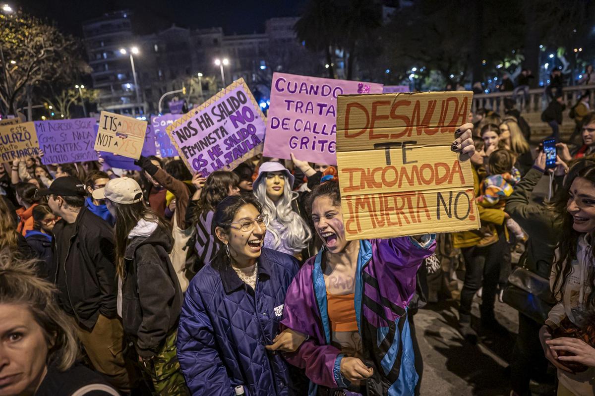 Manifestación del 8M en Barcelona