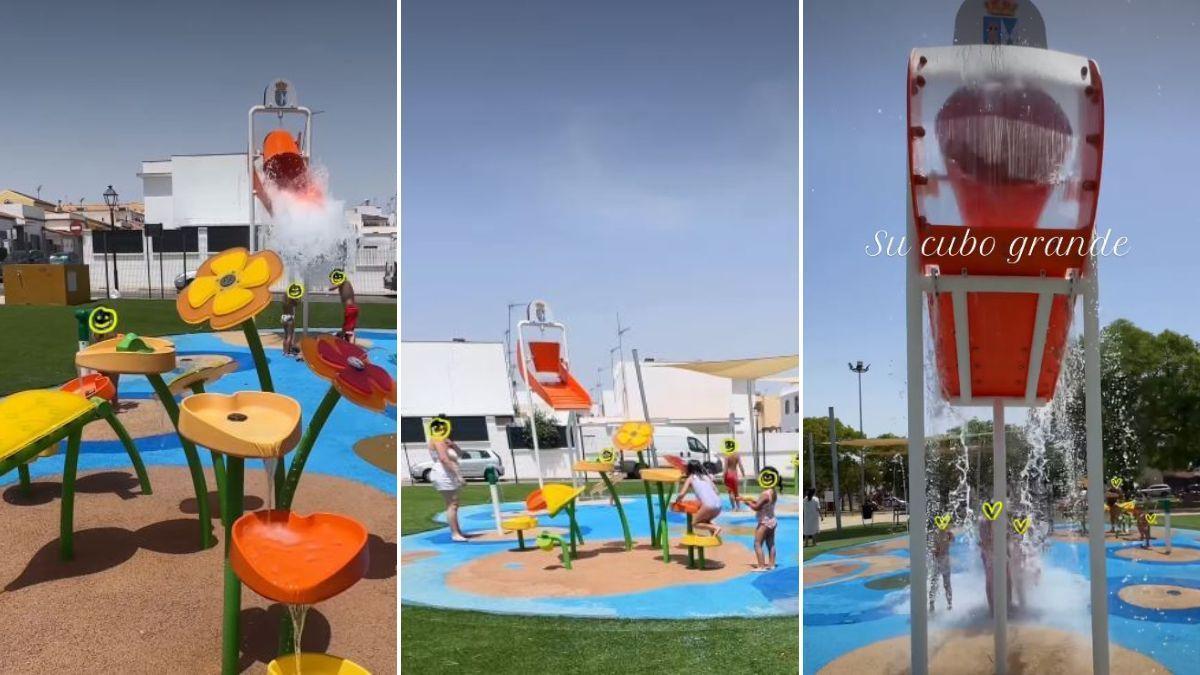 El pueblo de Sevilla de apenas 3.000 habitantes que tiene uno de los parques de agua gratuitos más completos de la provincia: con cubos, circuitos y merenderos