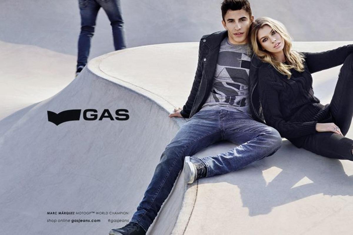 Marc Márquez y Stella Maxwell rostros de la nueva campaña de GAS