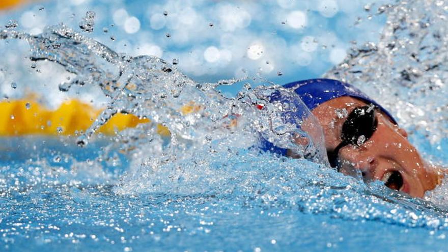 Belmonte durante la final de los 800 metros.