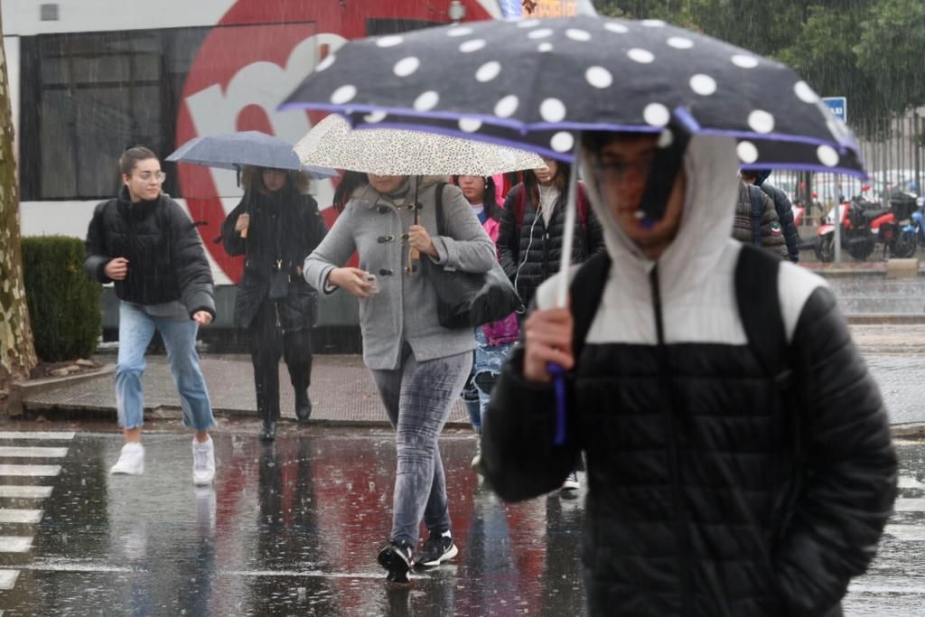 Temporal de lluvia en València