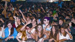 Imagen tomada en el Madrid Arena durante la fiesta de Halloween que acabó en tragedia en la madrugada del pasado jueves.