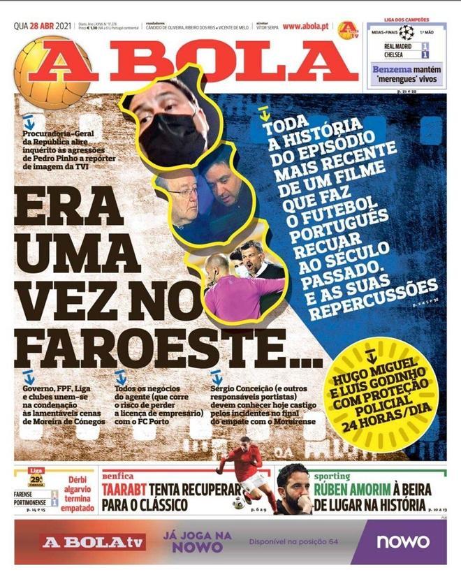 La portada de A Bola del 28/04/21