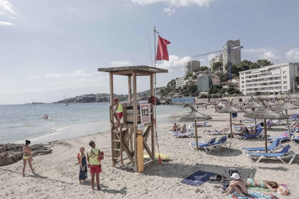 Cierran la playa de Cala Major