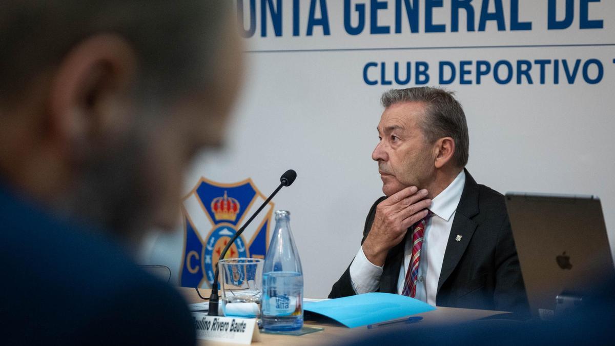 Paulino Rivero, presidente del CD Tenerife.