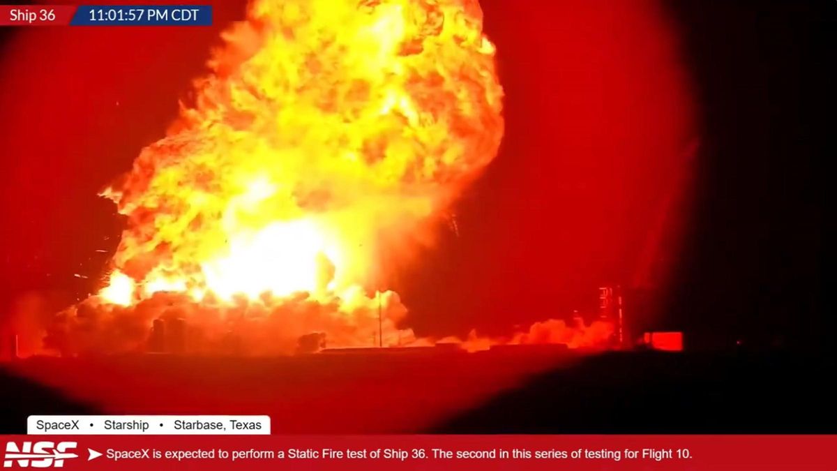 La ‘Starship’ de SpaceX explota en tierra y forma una bola de fuego gigante