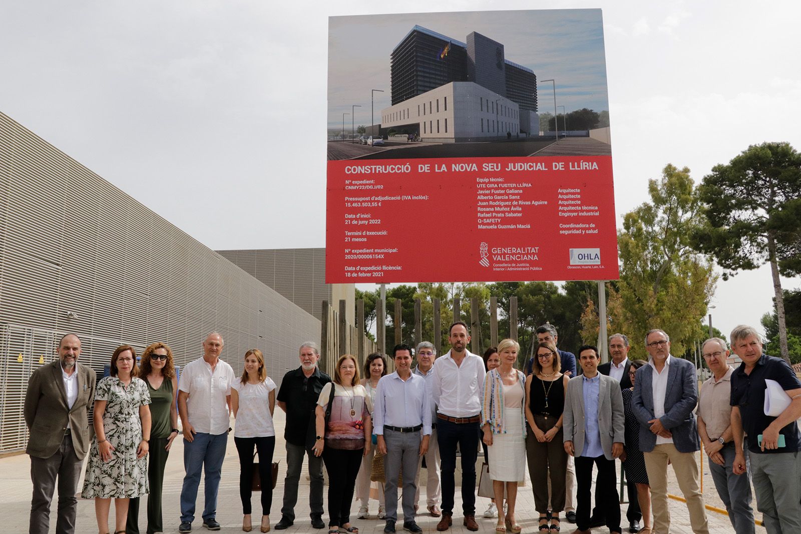 Inicio de las obras del Palacio de Justicia de Llíria, en junio