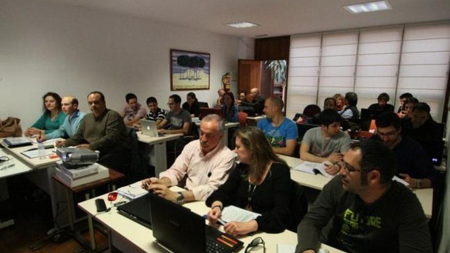 Participantes en el curso del Colegio de Aparejadores de Zamora.