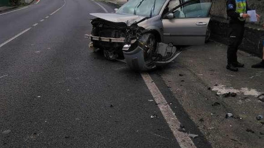 Accidente registrado en el tramo de Seixeda, en Sada.
