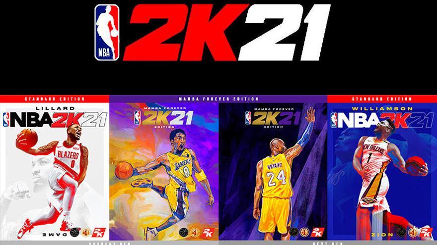 No te pierdas las portadas de NBA 2K21: hay para todos los gustos.