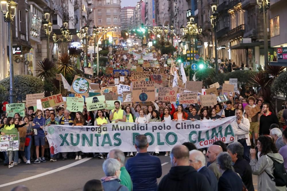 La manifestación partió de Vía Norte