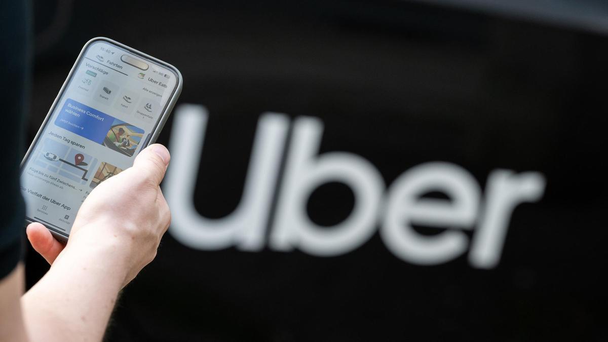 Aplicación de Uber.