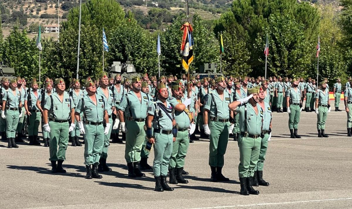 Imagen del acto castrense en Montejaque.