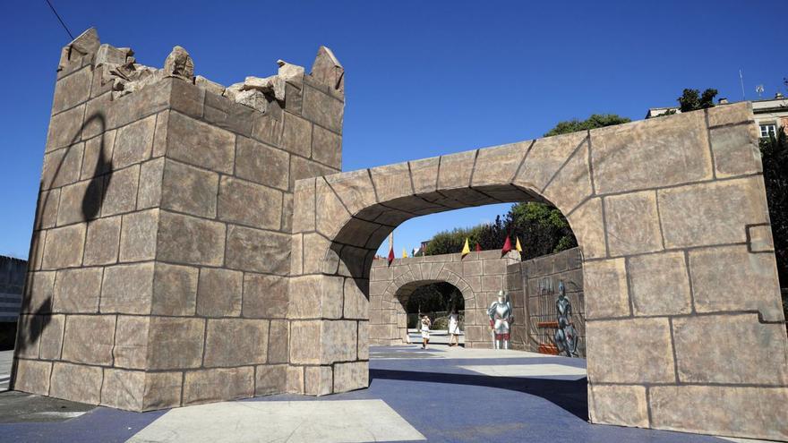 Castillo levantado en la avenida de Reina Victoria.