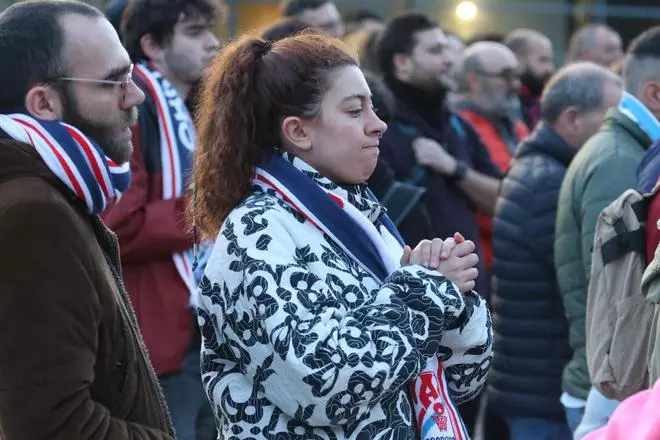 La otra grada del Obradoiro: “Un ascenso é algo histórico, non podía perdermo”