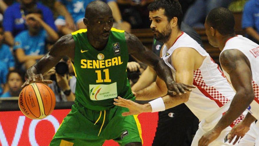 Imagen del partido entre Senegal y Croacia del Mundial de Baloncesto.