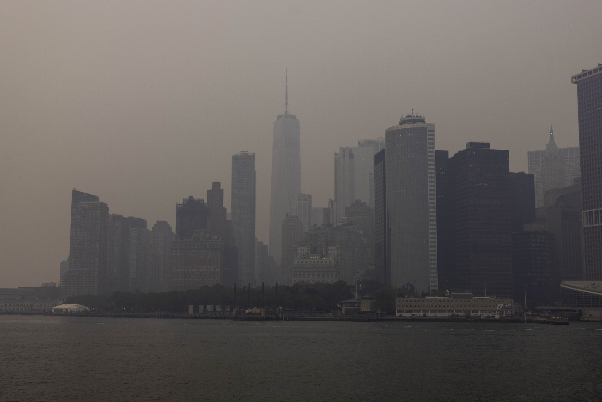 Nueva York cubierta por el humo