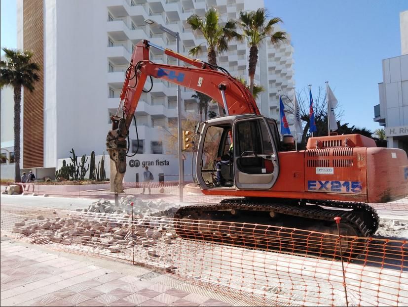 Bauarbeiten Playa Palma Mallorca