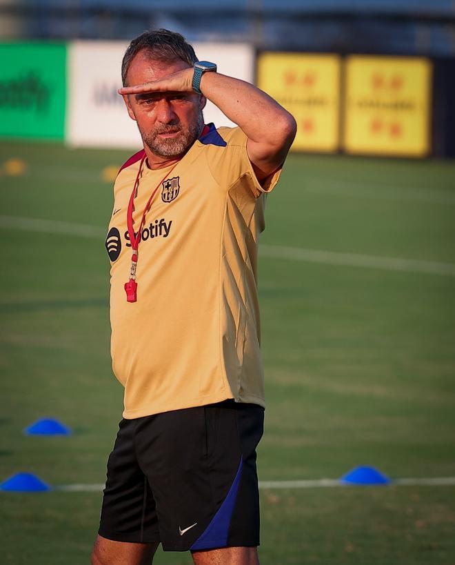 Así ha sido el entrenamiento del Barça en la Base Naval de la Marina de Annapolis para preparar el clásico