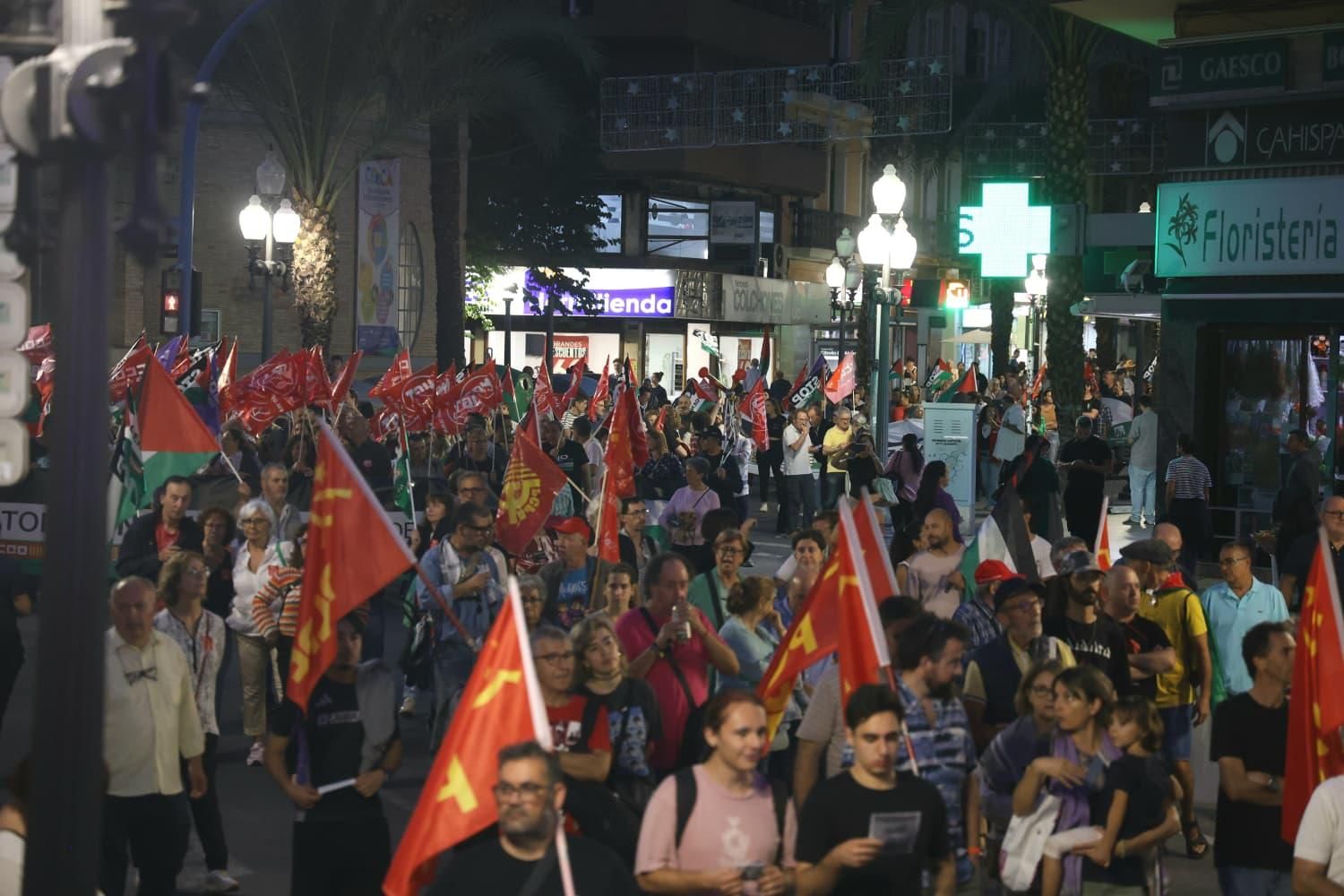 Alicante alza la voz por Palestina en una jornada de movilizaciones