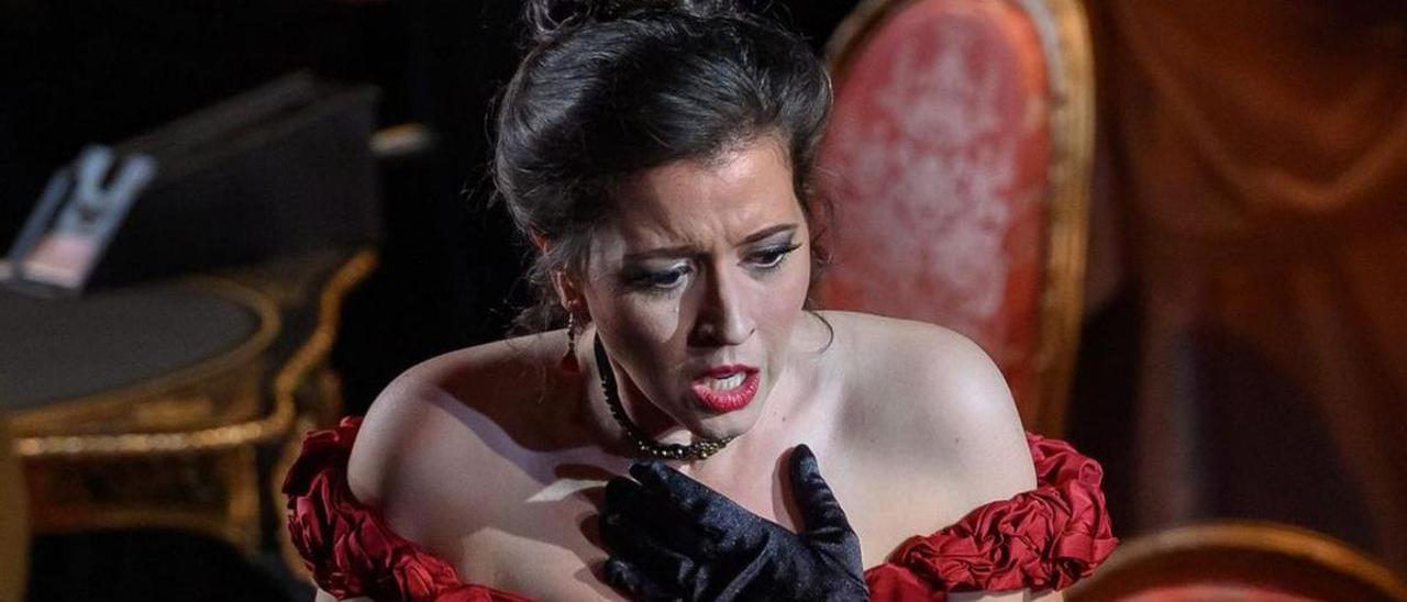 Lisette Oropesa en «La Traviata» en el Teatre Liceu de Barcelona. | A. BOFILL