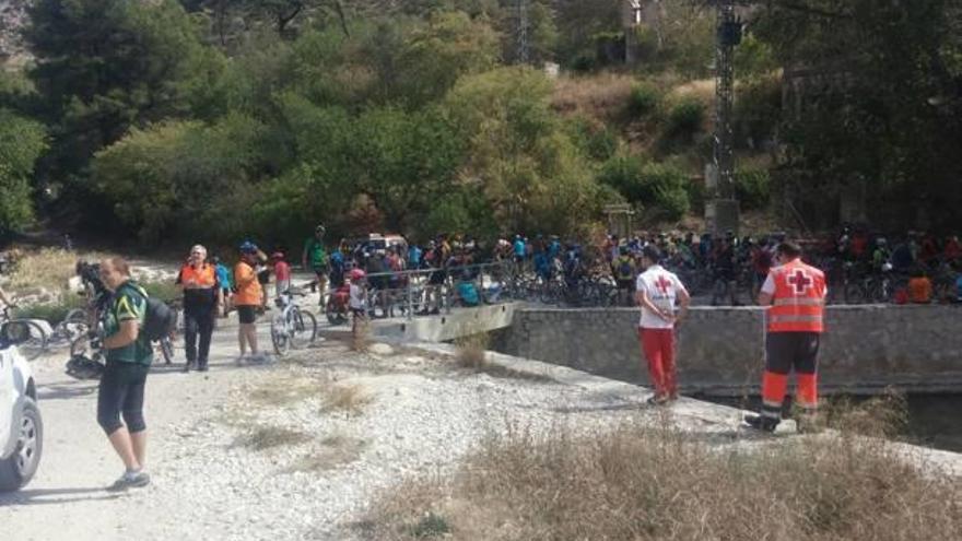 Imagen de la marcha ciclista Alcoy/Villalonga