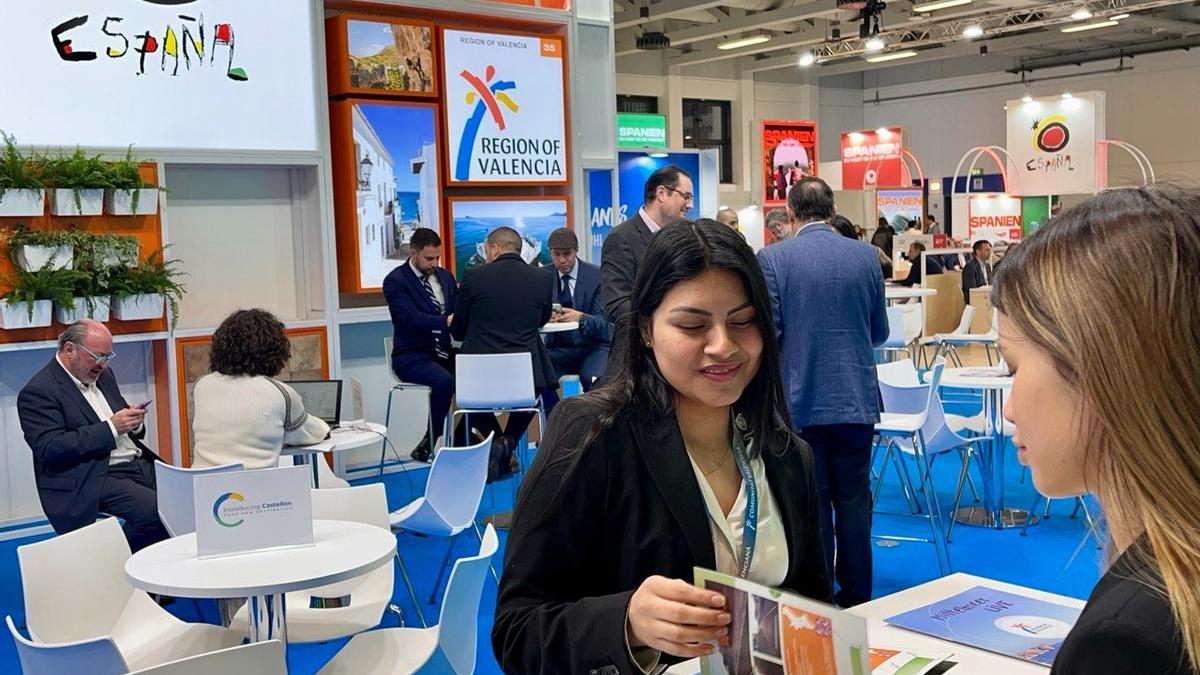 Estand de la Comunidad Valenciana en la feria ITB de Berlín.