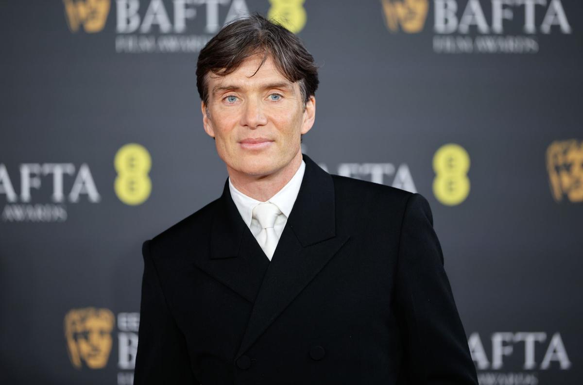 El actor irlandés Cillian Murphy, en la alfombra roja de los Premios BAFTA en el Royal Festival Hall de Londres.