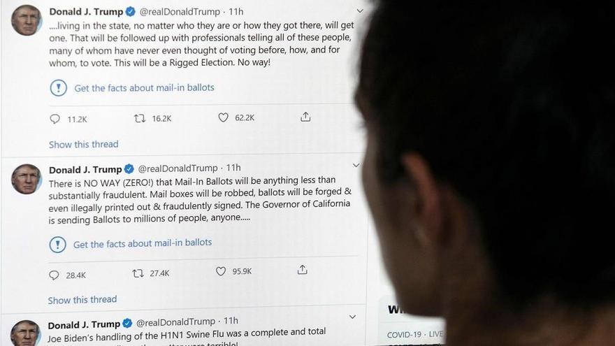 Twitter retira un vídeo publicado por Trump por desinformar sobre el covid-1