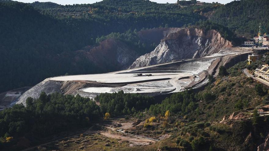 Al runam vell de Cardona es calcula que encara hi queden acumulats uns 4,5 milions de tones de material