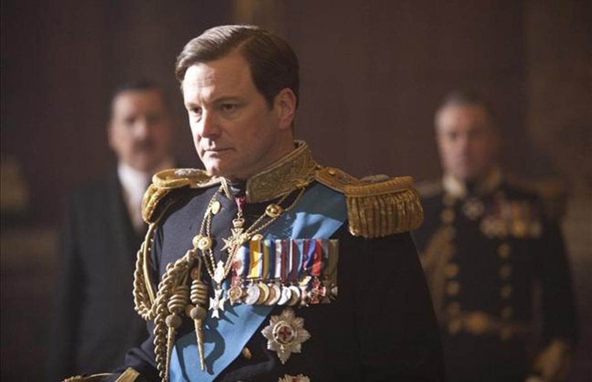 Colin Firth, en una escena de la pel·lícula ’El discurso del rei’. Colin Firth, en una escena de la pel·lícula ’El discurso del rei’.