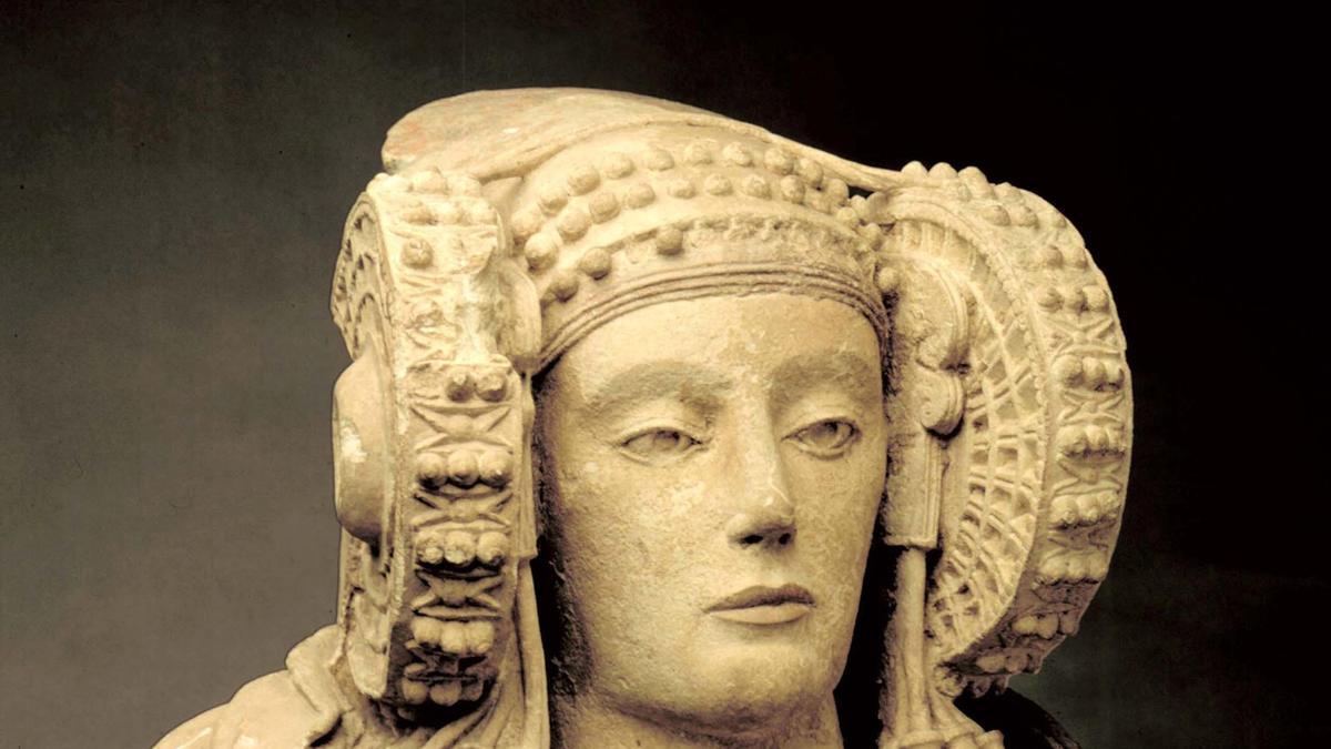 La Dama de Elche, en el Museo Arqueologico Nacional, en Madrid