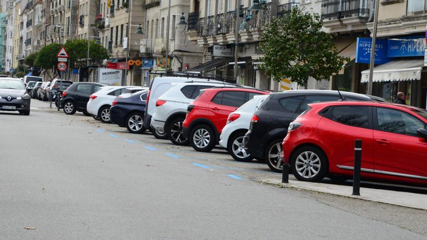 La zona azul de Moaña culmina, sin multas, su segundo día