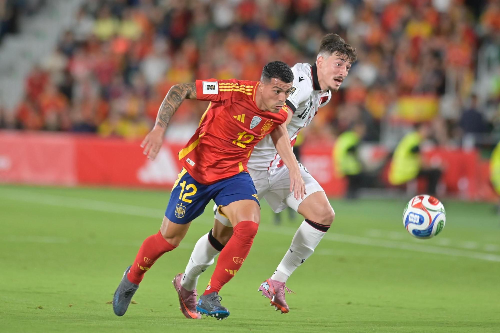 España - Georgia, en imágenes