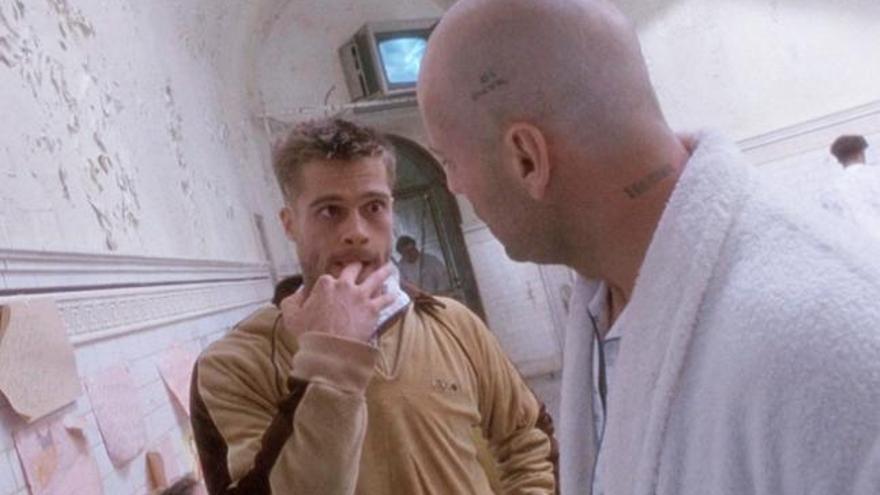 Brad Pitt y Bruce Willis protagonizaron &#039;Doce monos&#039;.