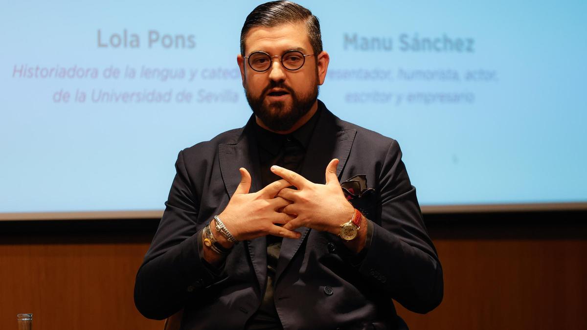 El humorista Manu Sánchez durante su intervención en 'Sintiendo Andalucía'