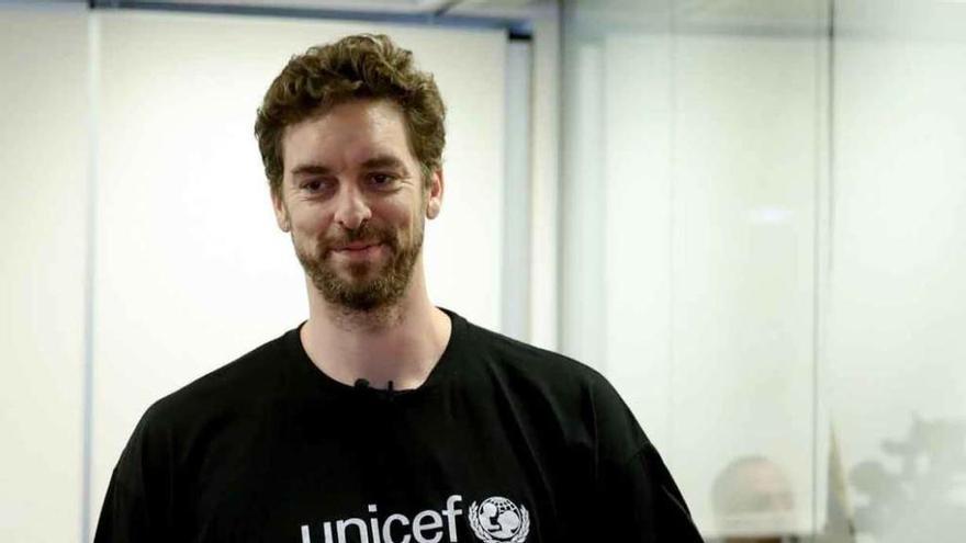 Pau Gasol, apoya las acciones de Unicef.