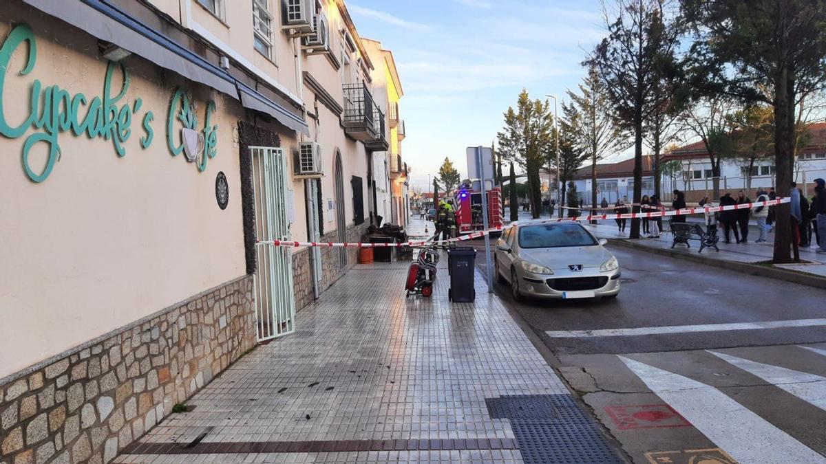 Incendio en Casar de Cáceres.