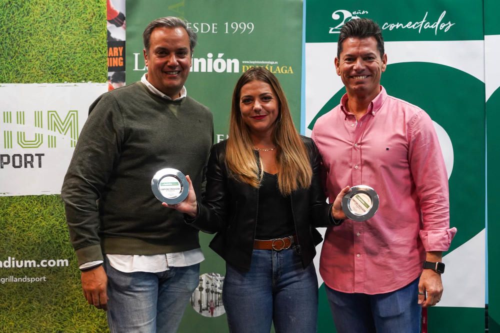 Entrega de los premios a los ganadores del V Torneo de Pádel de La Opinión de Málaga.